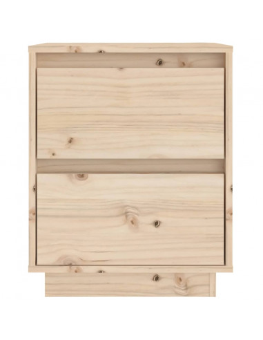 Comodino 40x35x50 cm in Legno Massello di Pino