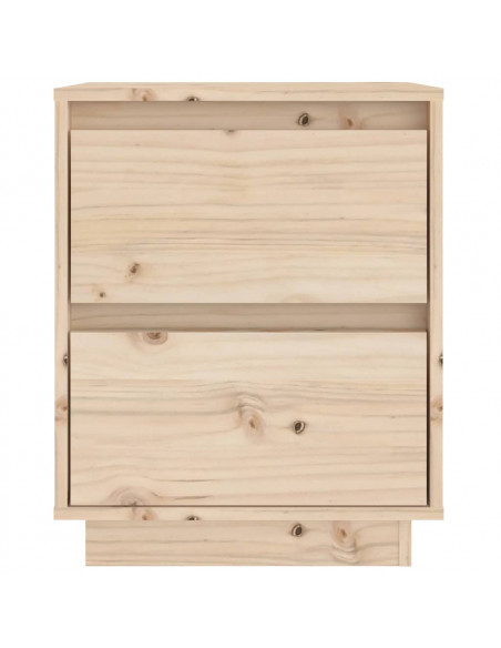 Comodino 40x35x50 cm in Legno Massello di Pino