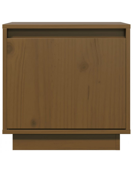 Comodini 2 pz Miele 40x30x40 cm in Legno Massello di Pino
