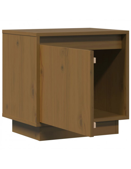 Comodini 2 pz Miele 40x30x40 cm in Legno Massello di Pino