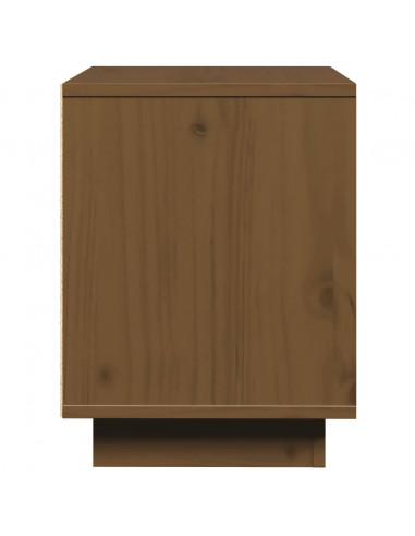 Comodini 2 pz Miele 40x30x40 cm in Legno Massello di Pino