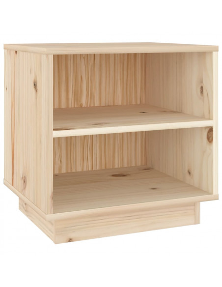 Comodino 40x34x40 cm in Legno Massello di Pino