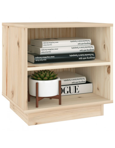 Comodini 2 pz 40x34x40 cm in Legno Massello di Pino