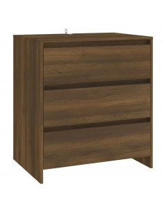 Credenza Rovere Marrone 70x41x75 cm in Truciolato 2