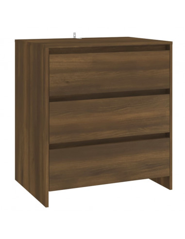 Credenza Rovere Marrone 70x41x75 cm in Truciolato