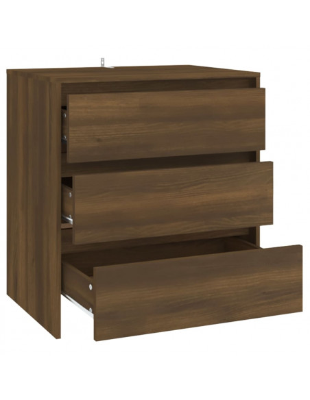 Credenza Rovere Marrone 70x41x75 cm in Truciolato