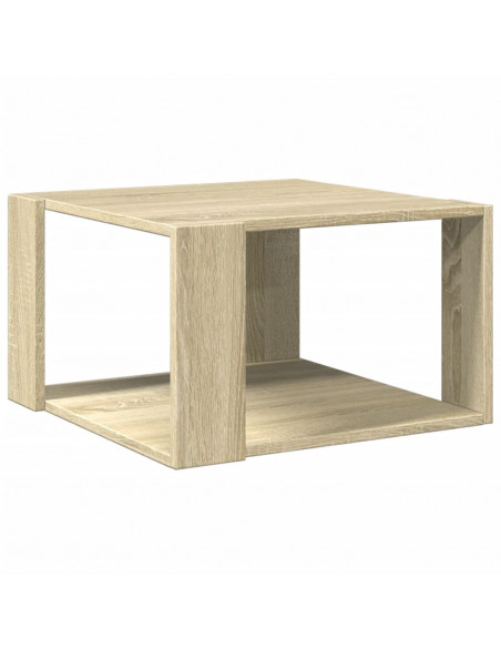 Tavolino Salotto Rovere Sonoma 51,5x51,5x30cm Legno Multistrato