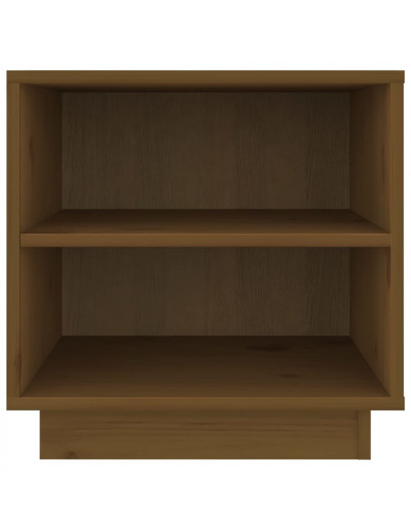 Comodino Miele 40x34x40 cm in Legno Massello di Pino