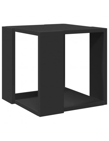 Tavolino da Salotto Nero 32x32x30 cm in Legno Multistrato
