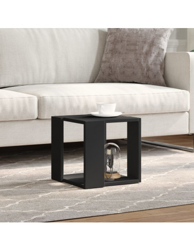 Tavolino da Salotto Nero 32x32x30 cm in Legno Multistrato