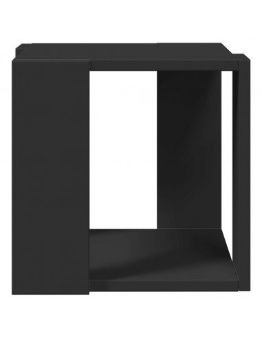Tavolino da Salotto Nero 32x32x30 cm in Legno Multistrato