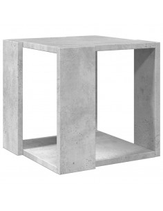 Tavolino da Salotto Grigio Cemento 32x32x30cm Legno Multistrato 2