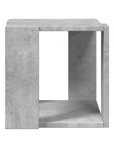 Tavolino da Salotto Grigio Cemento 32x32x30cm Legno Multistrato
