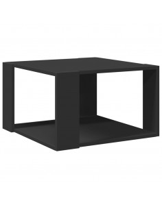 Tavolino da Salotto Nero 51,5x51,5x30 cm in Legno Multistrato 2