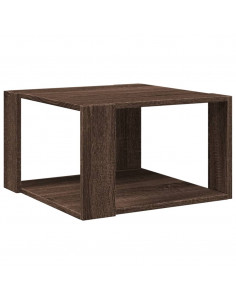 Tavolino Salotto Rovere Marrone 51,5x51,5x30 Legno Multistrato 2