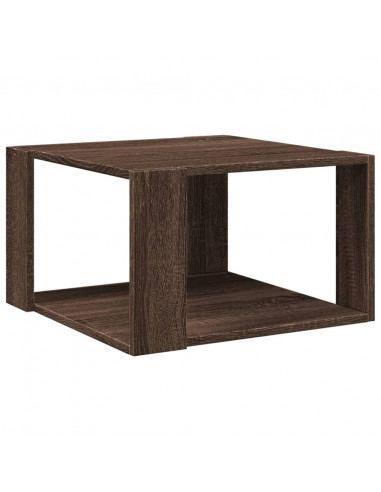 Tavolino Salotto Rovere Marrone 51,5x51,5x30 Legno Multistrato