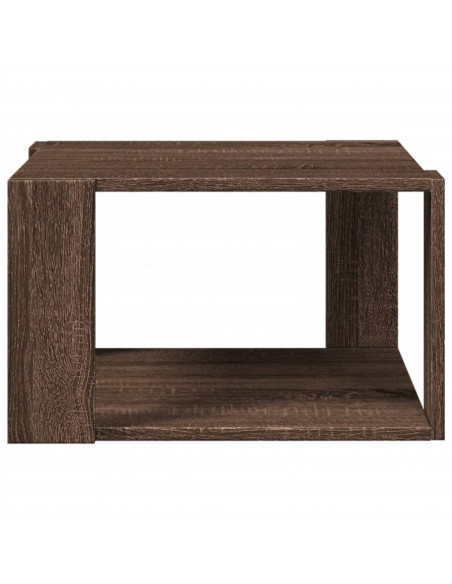 Tavolino Salotto Rovere Marrone 51,5x51,5x30 Legno Multistrato