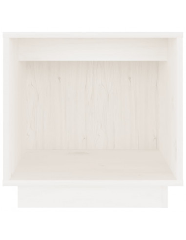 Comodini 2 pz Bianchi 40x30x40 cm in Legno Massello di Pino