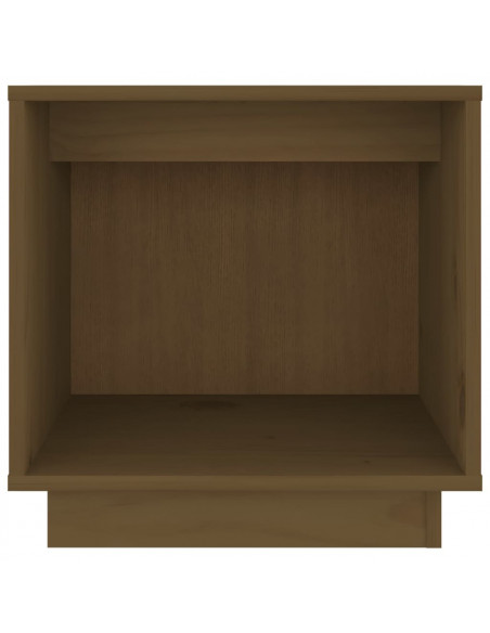 Comodino Marrone Miele 40x30x40 cm in Legno Massello di Pino