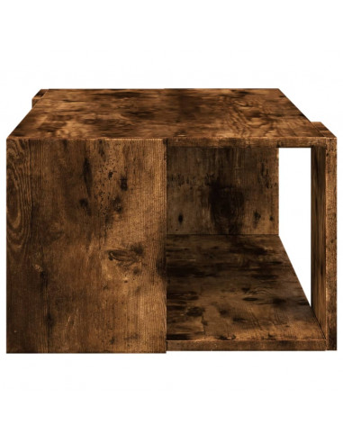 Tavolino da Salotto Rovere Fumo 89,5x48x30 cm Legno Multistrato