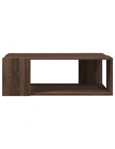 Tavolino Salotto Rovere Marrone 89,5x48x30 cm Legno Multistrato