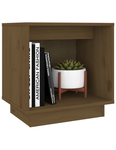 Comodini 2 pz Miele 40x30x40 cm in Legno Massello di Pino