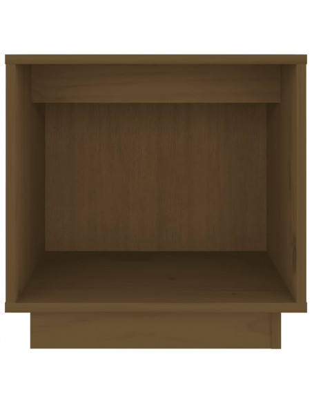 Comodini 2 pz Miele 40x30x40 cm in Legno Massello di Pino