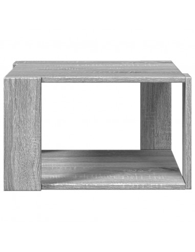 Tavolino Salotto Grigio Sonoma 51,5x51,5x30cm Legno Multistrato