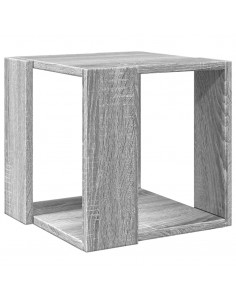 Tavolino da Salotto Grigio Sonoma 32x32x30cm Legno Multistrato 2
