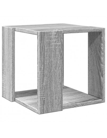 Tavolino da Salotto Grigio Sonoma 32x32x30cm Legno Multistrato