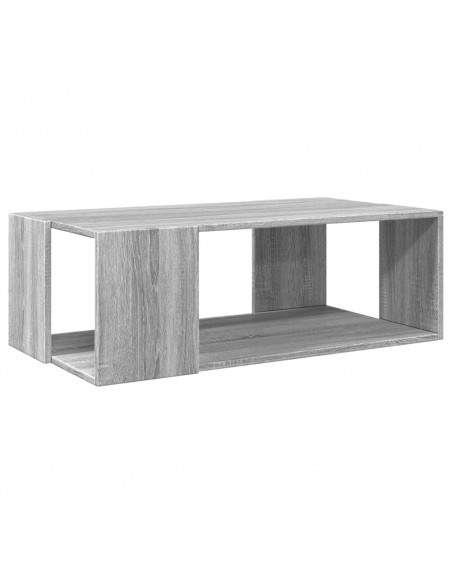 Tavolino Salotto Grigio Sonoma 89,5x48x30 cm Legno Multistrato