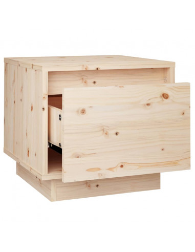 Comodino 35x34x32 cm in Legno Massello di Pino