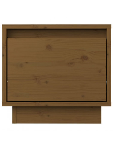 Comodini 2 pz Miele 35x34x32 cm in Legno Massello di Pino