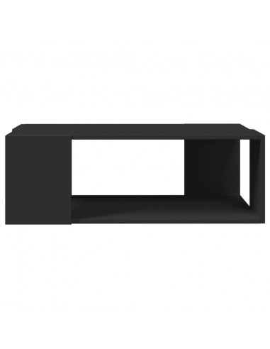 Tavolino da Salotto Nero 89,5x48x30 cm in Legno Multistrato