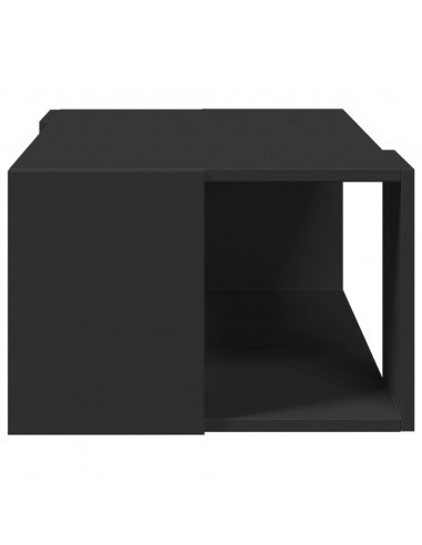 Tavolino da Salotto Nero 89,5x48x30 cm in Legno Multistrato