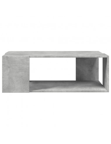Tavolino Salotto Grigio Cemento 89,5x48x30cm Legno Multistrato