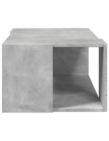 Tavolino Salotto Grigio Cemento 89,5x48x30cm Legno Multistrato