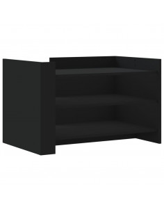 Tavolino da Salotto Nero 80x50x50 cm in Legno Multistrato 2