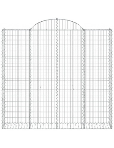 Cesti Gabbioni ad Arco 10 pz 200x50x180/200 cm Ferro Zincato