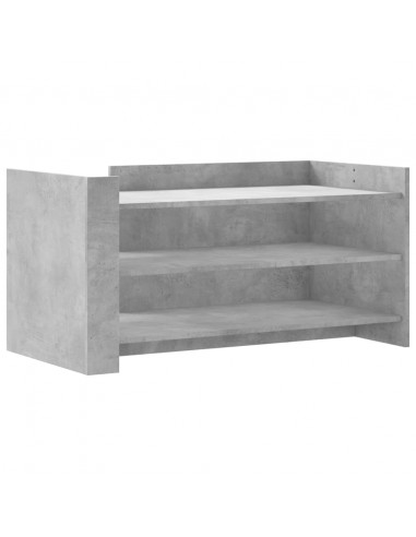 Tavolino Salotto Grigio Cemento 100x50x50 cm Legno Multistrato