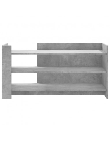 Tavolino Salotto Grigio Cemento 100x50x50 cm Legno Multistrato