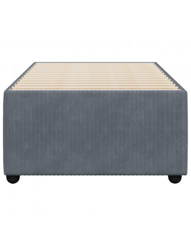 Giroletto Grigio Scuro 90x190 cm in Velluto