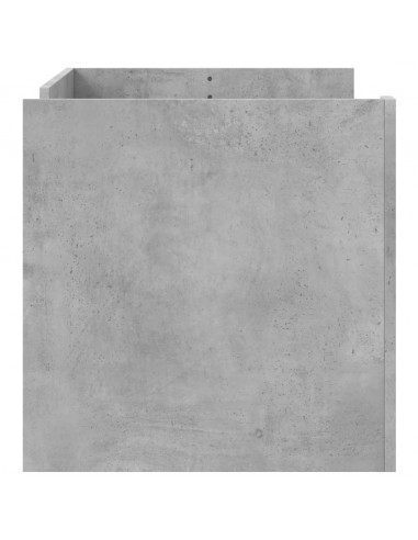 Tavolino Salotto Grigio Cemento 100x50x50 cm Legno Multistrato