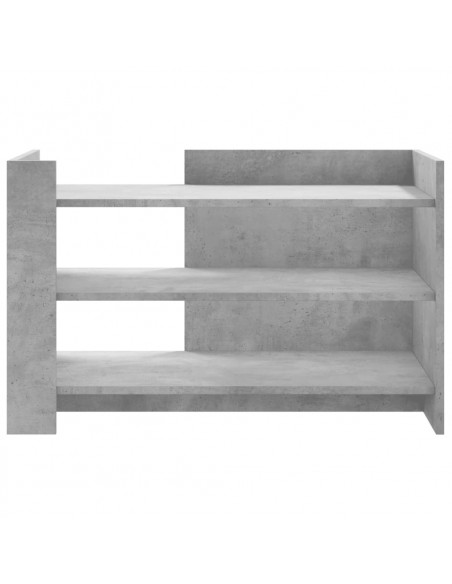 Tavolino Salotto Grigio Cemento 80x50x50 cm Legno Multistrato