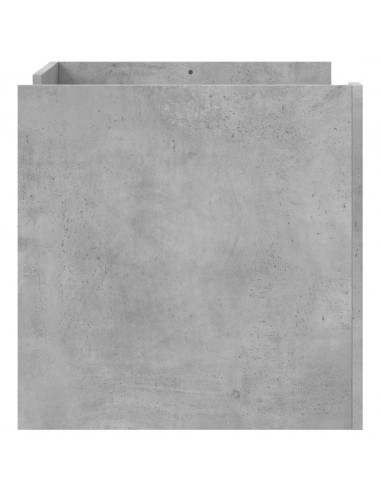 Tavolino Salotto Grigio Cemento 80x50x50 cm Legno Multistrato