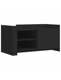 Tavolino da Salotto Nero 100x50x50 cm Legno Multistrato 2