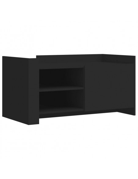 Tavolino da Salotto Nero 100x50x50 cm Legno Multistrato