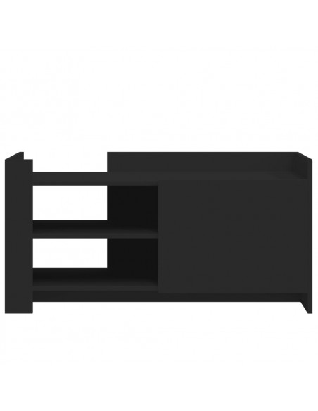 Tavolino da Salotto Nero 100x50x50 cm Legno Multistrato