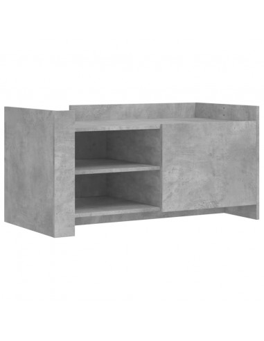 Tavolino Salotto Grigio Cemento 100x50x50 cm Legno Multistrato