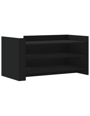 Tavolino da Salotto Nero 100x50x50 cm Legno Multistrato